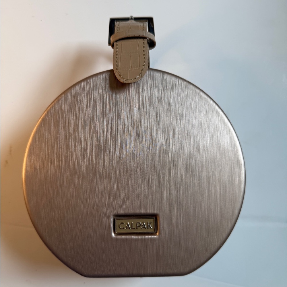 Calpak Silver Round Travel Case